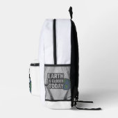 地球は今日は閉鎖されている | おもしろい引用文デザイン» プリントバックパック (右)