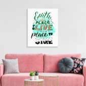 地球は保存しない生きる場所だ キャンバスプリント (インサイチュ (リビング))