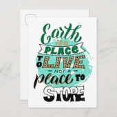 地球は保存しない生きる場所だ ポストカード (正面/裏面)
