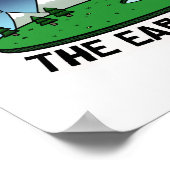 地球は平らだ ポスター (角)