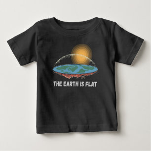 地球は平らであるというユーモラスな理論 ベビーTシャツ