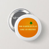 地球は平らです 缶バッジ (正面&裏面)