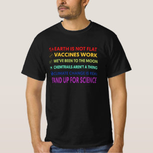 地球は平らではない 科学 Tシャツ