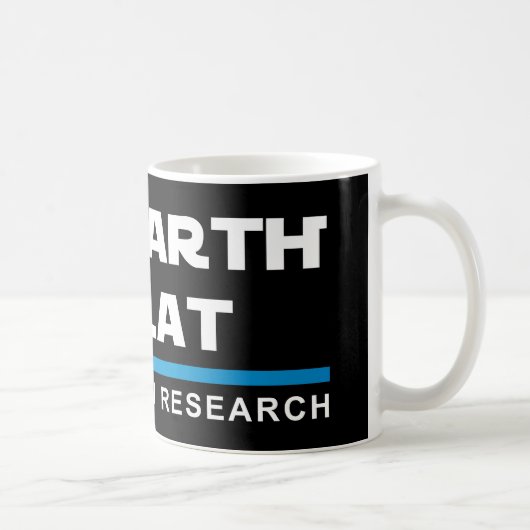 地球は平らなコーヒー・マグです コーヒーマグカップ (右)