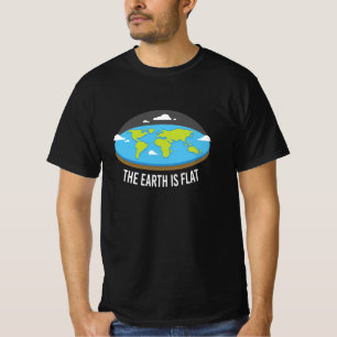 地球は平らな地球 Tシャツ