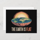 地球は平らな理ユーモアのある解だ ポストカード (正面/裏面)