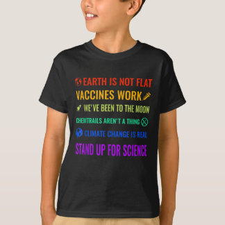 地球は平坦なワクチンの研究科おもしろい学ではない Tシャツ