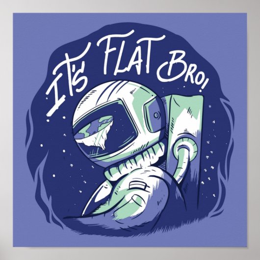 地球は平坦な理論の外おもしろい空間である ポスター (正面)