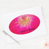 地球は幻想だ 楕円形シール (封筒)