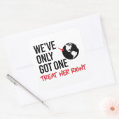 地球は得一つ スクエアシール (封筒)