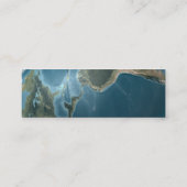 地球は心配のプロフィールカードと扱います スキニー名刺 (裏面)