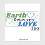 地球は愛に値するハート シール (シート)
