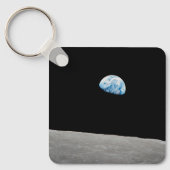 地球は月面地平線の上に上昇する。 キーホルダー (正面)