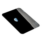 地球は月面地平線の上に上昇する。 マグネット (右側)