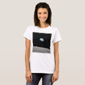 地球は月面地平線の上に上昇する。 Tシャツ (正面フル)