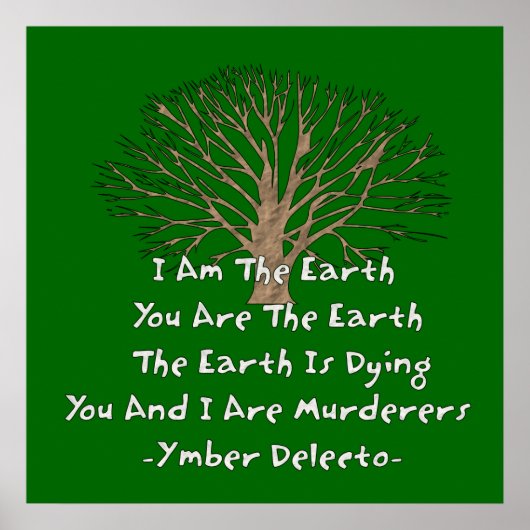 地球は死にかけている ポスター (正面)