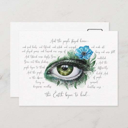 地球は癒され始めた ポストカード (正面/裏面)