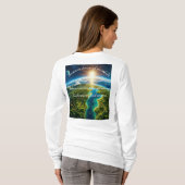 地球は確かに～の宝疑問に思庫だ Tシャツ (裏面フル)