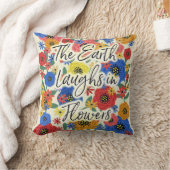 地球は花で笑います クッション (ブランケット)