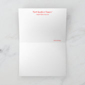 地球は花で笑います: ケシ。  中の引用文 カード (内部)