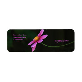 地球は花で笑います: ラベル