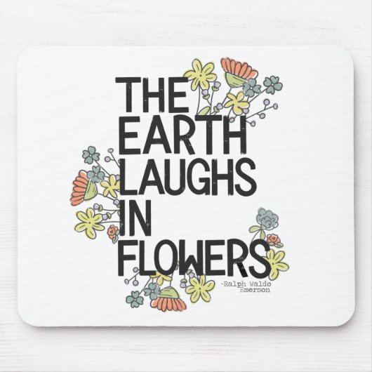 地球は花で笑う マウスパッド (正面)