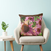 "地球は花の屋内アクセントの枕で笑います クッション (椅子)