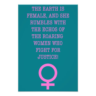 地球は雌だ フォトプリント           