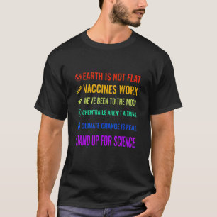 地球はSceのための平らなワクチンの作業台ではない Tシャツ