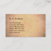 地球へようこそ 名刺 (裏面)