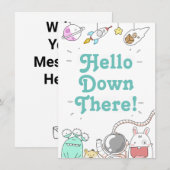 地球より愛を込めて - ハローカード 招待状 (正面/裏面)