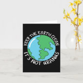 地球をきれいにしよう、それはウラヌスではない カード (黄色い花)