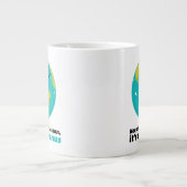 地球をきれいにする ジャンボコーヒーマグカップ (正面)