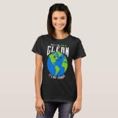 地球をきれいに保とう、これは天王星ではない 面白いTシャツ_ Tシャツ (正面フル)