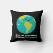 地球をきれい保って下さい クッション (裏面)