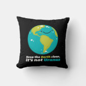 地球をきれい保って下さい クッション (正面)