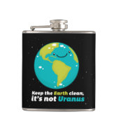 地球をきれい保って下さい フラスク (正面)