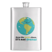 地球をきれい保って下さい フラスク (正面)