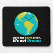 地球をきれい保って下さい マウスパッド (正面)