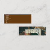 地球をインスパイア スキニー名刺 (正面/裏面)