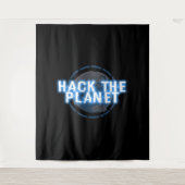 地球をサイバー攻撃する タペストリー (正面)