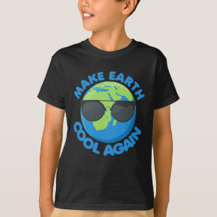 地球を再び気クール候変動に変える Tシャツ