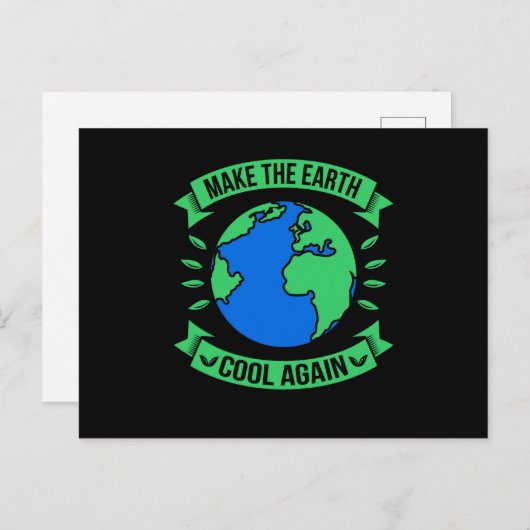 地球を再クールび環境ミーム ポストカード (正面/裏面)