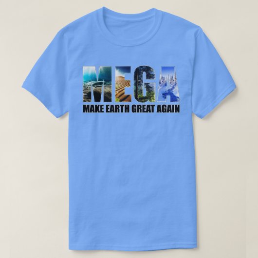 地球を再素晴らしび環境にする Tシャツ (デザイン正面)