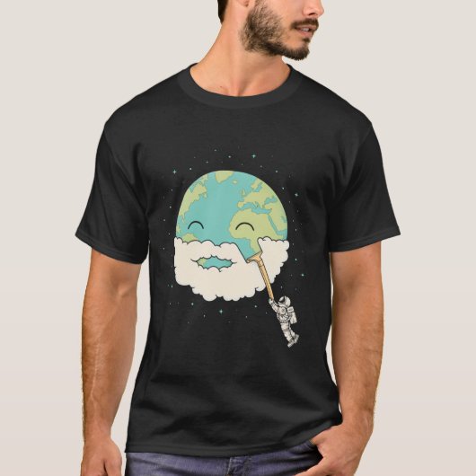 地球を剃ろう Tシャツ (正面)