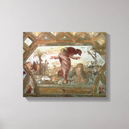 地球を創造する神 キャンバスプリント (正面)