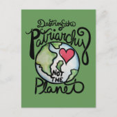 地球を壊すな、家父長制を壊せ ポストカード (正面)