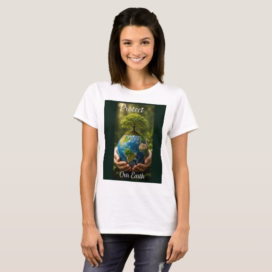地球を守ろう Tシャツ (正面フル)