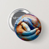 地球を愛して下さい 缶バッジ (正面&裏面)