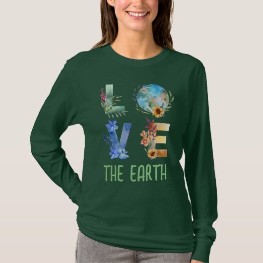 地球を愛しよう Tシャツ (正面)